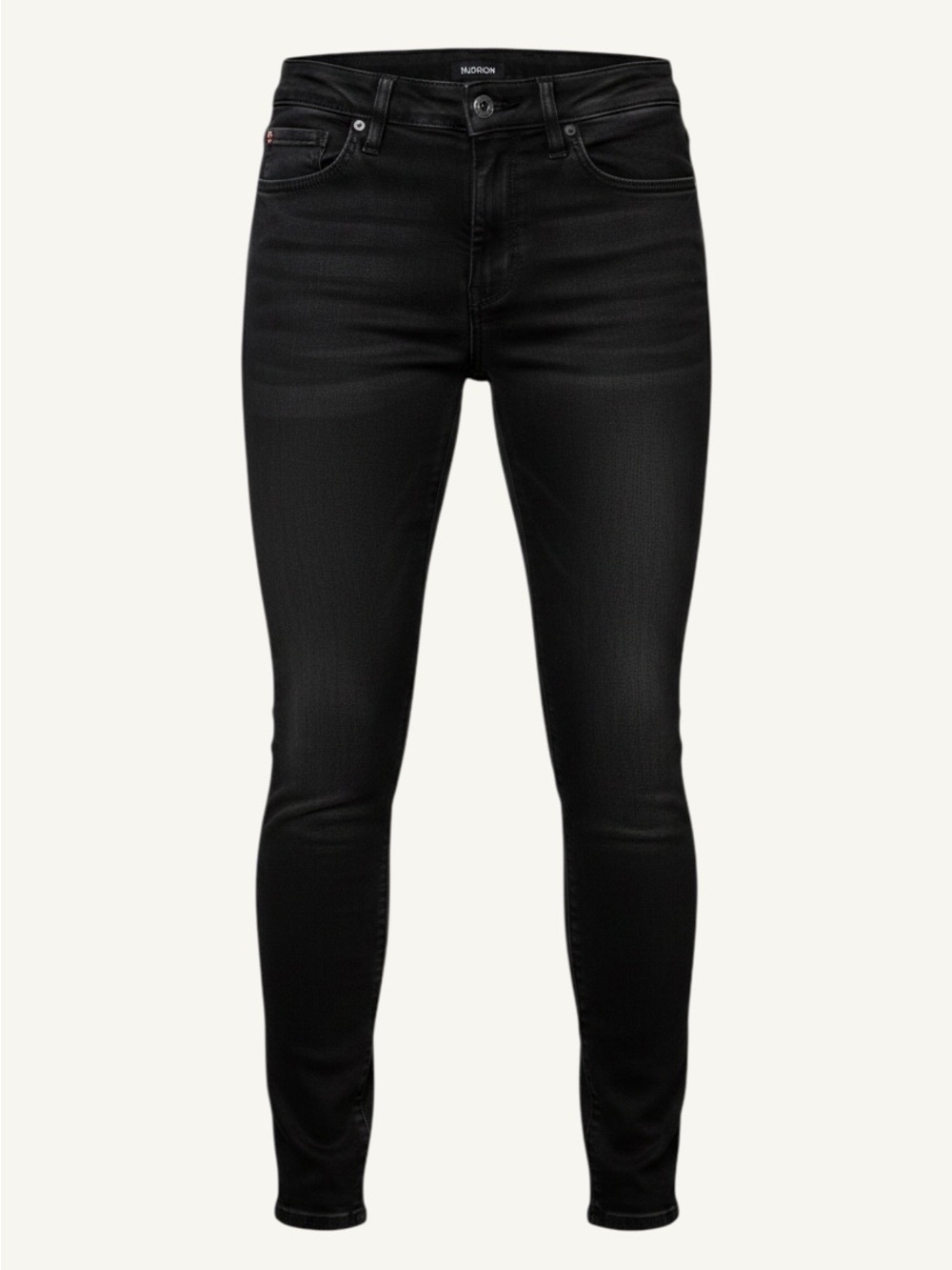 Hudson Natalie Pandora Coated Black Super Skinny Jeans Size 28